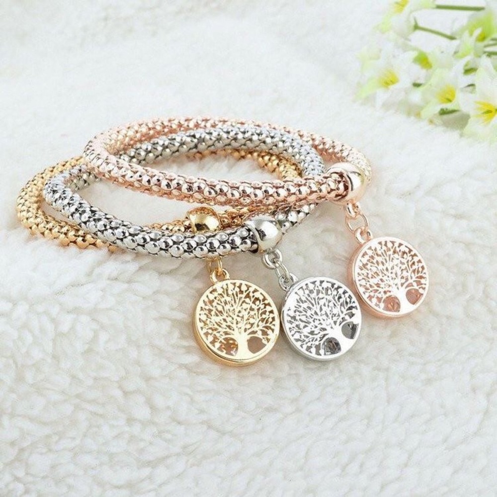 “Tree of Life” Austrian Crystal Charm Brac…